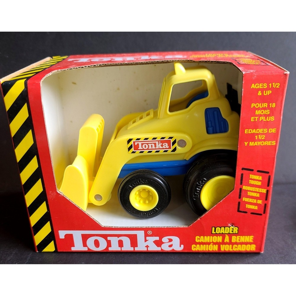 Vintage My First Tonka Tough Junior LOADER Model 76320 Hasbro Blue Yellow